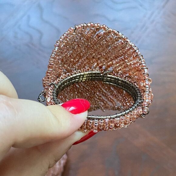 Pier 1 Vintage Beaded Napkin Rings Set Of 4 - Picture 5 of 5